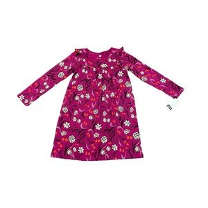 Tea Collection Girls Tulip Dress, Fuchsia Pink,  Size 7 - NWT